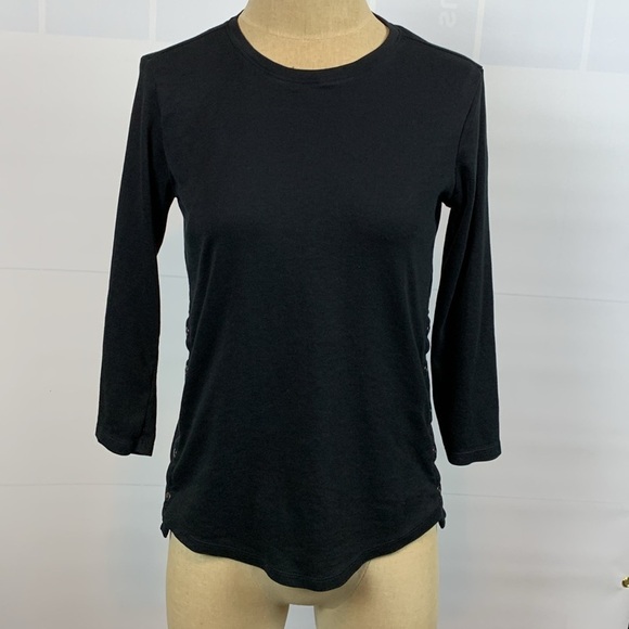 J. Jill Tops - J. Jill perfect Pima black top, XS